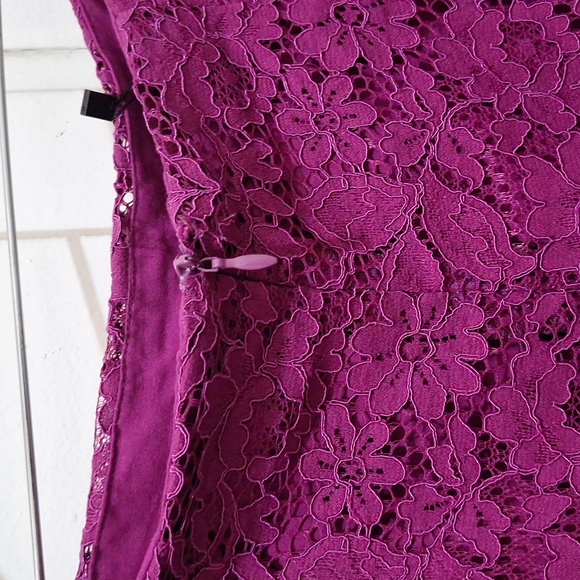 NWT FUCHSIA LACE MIDI SKIRT - Picture 7 of 8